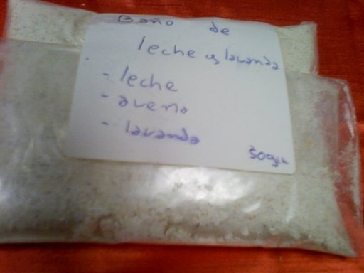 baño de leche y lavanda