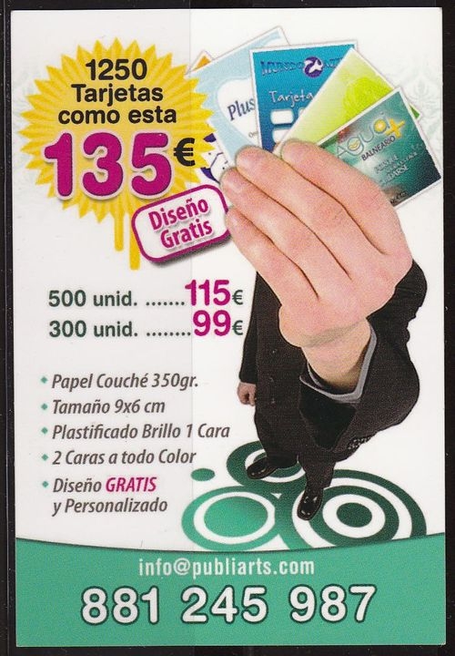 Calendario Bolsillo Publiarts 2010 Pocket Calendar Kalender Calendrier Kalendar 