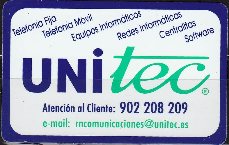 z vendido Calendario Bolsillo Unitec 2001 Pocket Calendar Kalender Calendrier Kalendar 