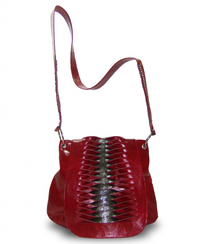 Bolso Tapa Escamada Rojo