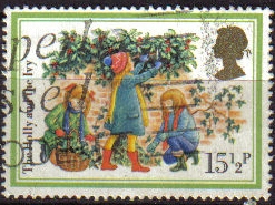 z vendido Gran Bretaña 1982 Scott 0934 Sello º Navidad Christmas Niños colocando adornos Grande Bretagne Great Britain