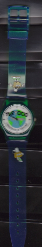 RELOJ PUBLICITARIO TURIOCIO VIAJES USADO SIN BATERIA 