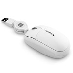 SOYNTEC RATÓN INPPUT R371 WHITE USB, ÓPTICO CON SCROLL Y CABLE RETRÁCTIL