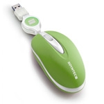 SOYNTEC MINI RATÓN INPPUT R263 GREEN USB, ÓPTICO CON SCROLL Y CABLE RETRÁCTIL