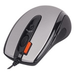 RATÓN A4TECH X6-70D GLASER 1000 DPI NEGRO-PLATA