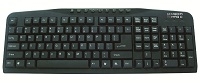 TECLADO MULTIMEDIA KB-516M PS/2 NEGRO