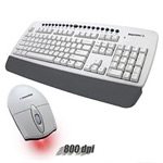 SOYNTEC TECLADO WIRELESS + RATÓN WIRELESS ÓPTICO WEBOARD PRO 300 WHITE 800 DPI PS/2