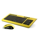 SOYNTEC TECLADO Y RATÓN INALÁMBRICOS INPPUT COMBO 350 YELLOW