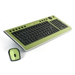 SOYNTEC TECLADO Y RATÓN INALÁMBRICOS INPPUT COMBO 450 GREEN (ALCANCE DE 10 METROS)
