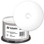 DVD-R VERBATIM TÉRMICO IMPRIMIBLE TARRINA 50
