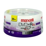 MAXELL DVD+R DOBLE CAPA 8X TARRINA 25 