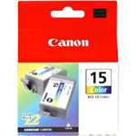PACK 2 CARTUCHOS COLOR ORIGINALES CANON BCI-15 PARA CANON i70-i80