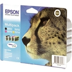 PACK CARTUCHOS ORIGINALES T0715 (1 DE CADA COLOR) PARA EPSON STYLUS D78-D92 - DX4000-DX5000-DX6000