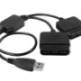 USB a 2 x PS 2/PS2 Controlador Joypad Adaptador Convertidor nuevo
