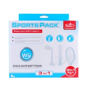 3-en-1 kit de accesorios deportivos para el controlador de los Controles Remotos Wii (tenis / golf / béisbol) precio 13,00
