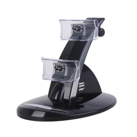 azul luz usb controlador de doble base de carga / dock para ps3 precio 22,99