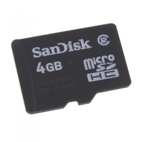 SanDisk verdadera MicroSD / Transflash TF tarjeta de memoria SDHC (4 GB / clase 2) precio 24,50