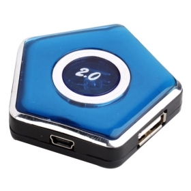 pentágono 4-puertos USB 2.0 con cable precio 10,26