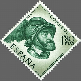 Z Vendido ESPAÑA 1958 1229 Sello Nuevo Cent. Muerte Carlos I España V Alemania 1,80pts Espana Spain Espagne Spagna Spanje Spanien 