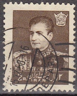 Z vendido IRAN 1958 Scott 1112 Sello Mohammad Shah Reza Pahlavi 2R usado 