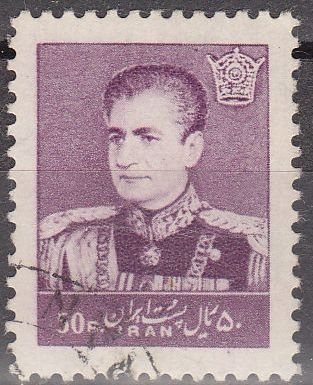 Z vendido IRAN 1958 Scott 1123 Sello Mohammad Shah Reza Pahlavi 50R usado 