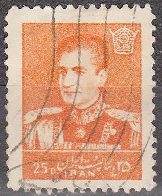 z vendido IRAN 1959 Scott 1140 Sello Mohammad Shah Reza Pahlavi 25D usado 