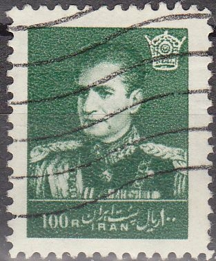 z vendido IRAN 1959 Scott 1150 Sello Mohammad Shah Reza Pahlavi 100R usado 