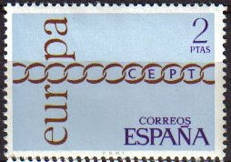 z vendido ESPAÑA 1971 2031 Sello Nuevo Europa CEPT Espana Spain Espagne Spagna Spanje Spanien 
