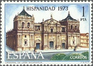 z vendido ESPAÑA 1973 2154 Sello Nuevo Hispanidad. Nicaragua Catedral de León Espana Spain Espagne Spagna Spanje Spanien 