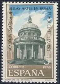 z vendido ESPAÑA 1974 2183 Sello Nuevo 1º Centenario Academia Española de Bellas Artes en Roma Espana Spain Espagne Spagna Spanje Spanien 