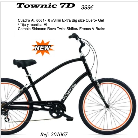 Electra Townie 2010 C/Cambio