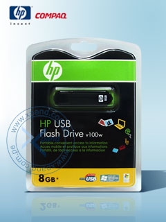 HP USB FLASH DRIVE 8GB V100W 