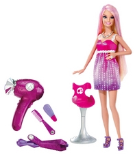 Barbie Fashion y su Secador Purpurina