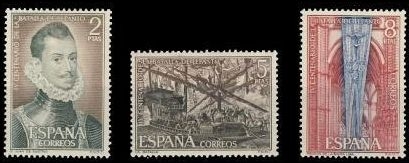 z vendido ESPAÑA 1971 2055/7 Sellos Nuevos IV Centenario de la Batalla de Lepanto Completa Espana Spain Espagne Spagna Spanje Spanien 